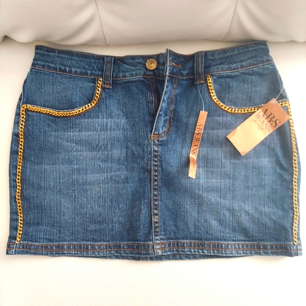 ABS Denim Mini Sz 11